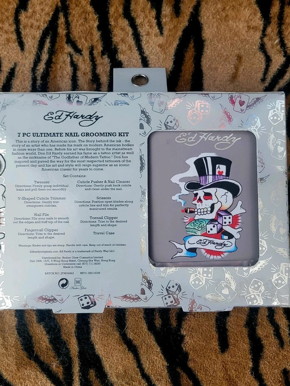 Ed Hardy Men’s Nail Grooming Kit - Black New!